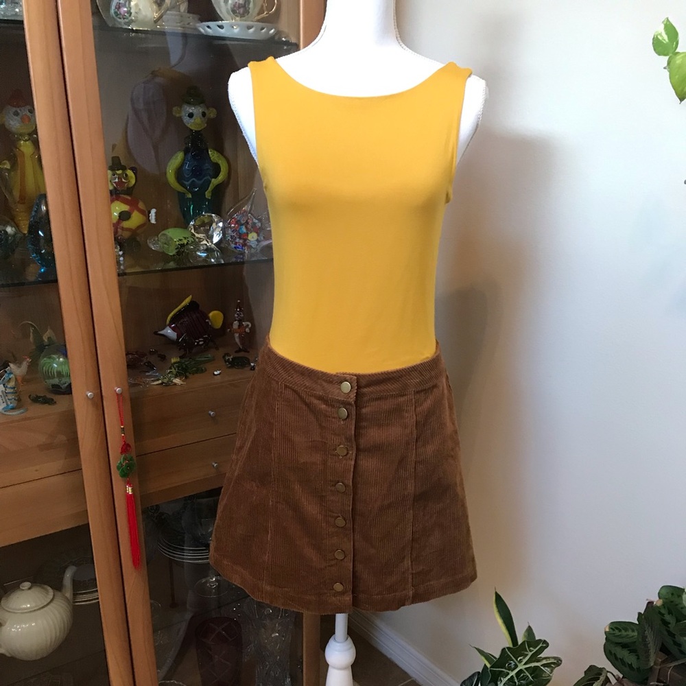 Charlotte Russe corduroy skirt, size S